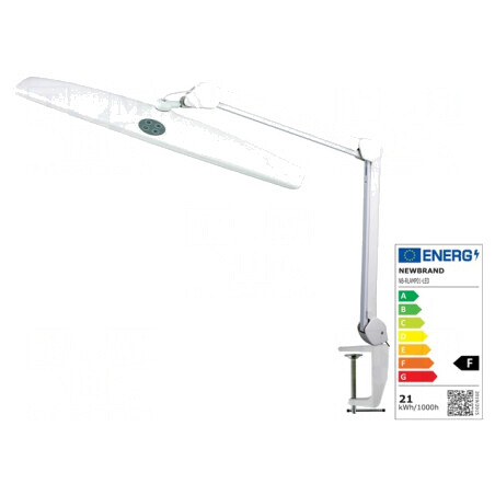 Lampă de Banc LED Albă 21W 230VAC 1100lm 6000-7000K cu Ştecher EU | Electronic-mag.ro | Componente Electronice