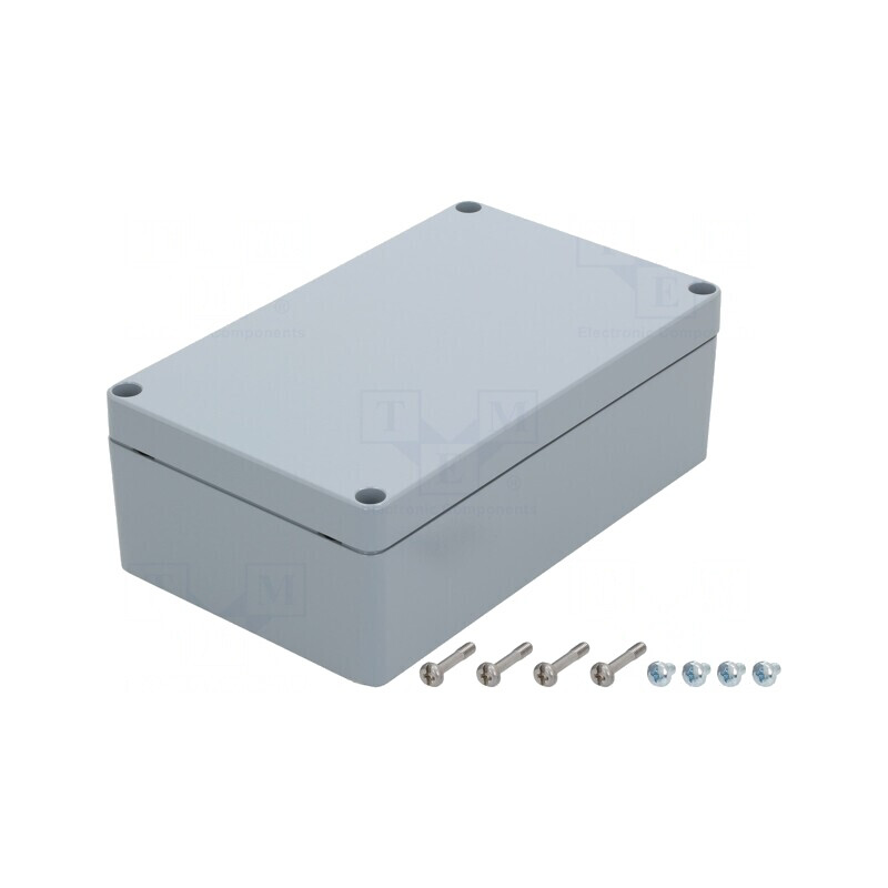 Carcasă Universală Aluminiu Gri 162x263x91mm | Electronic-mag.ro | Componente Electronice