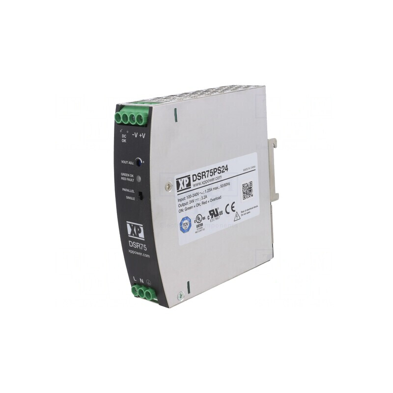Alimentator Pulsatoriu 75W 24VDC pentru Șină DIN | Electronic-mag.ro | Componente Electronice