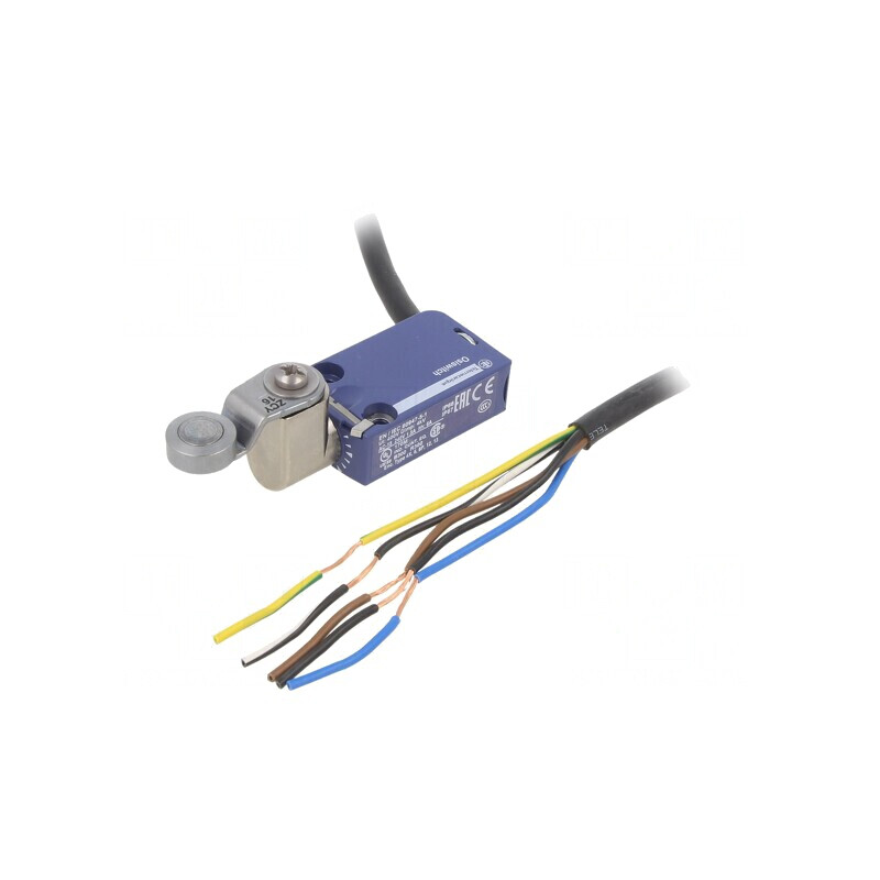 Limitator cursă manetă 34.4mm, rolă metalică Ø16mm NO NC | Electronic-mag.ro | Componente Electronice