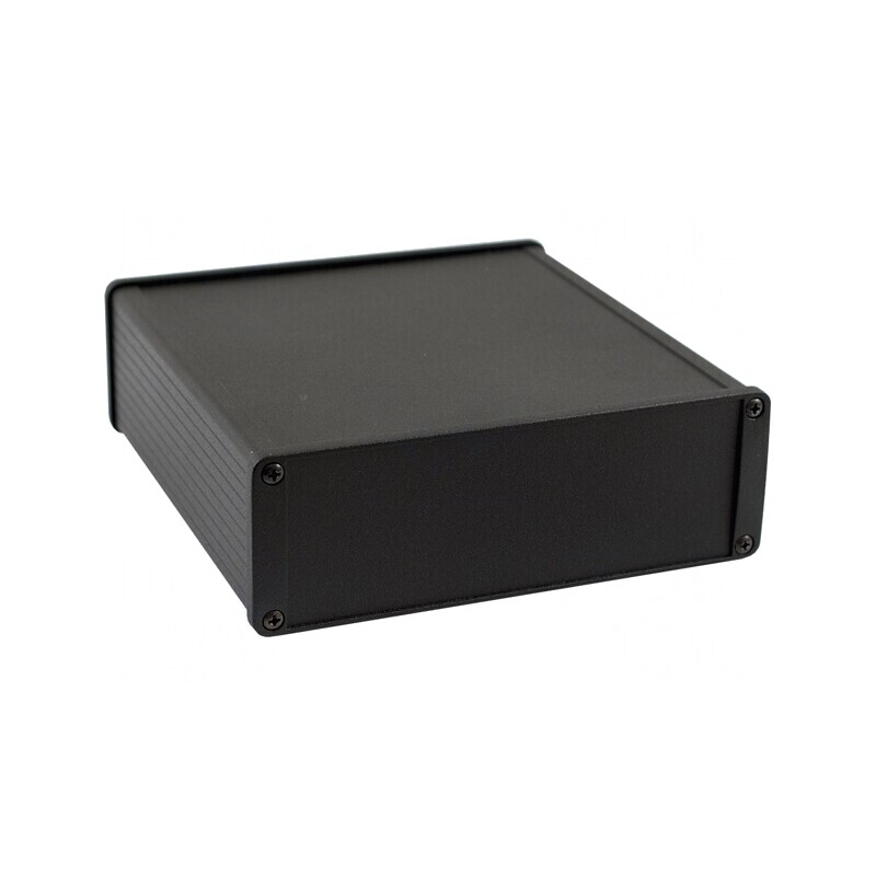 Carcasă Aluminiu Neagră IP54 165x160x55mm | Electronic-mag.ro | Componente Electronice