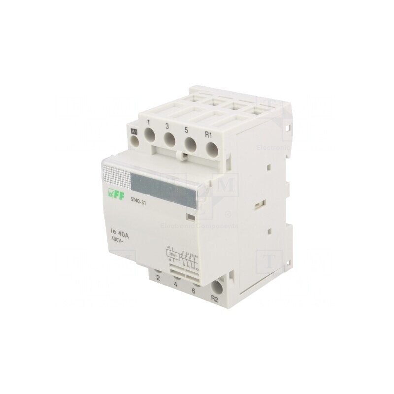 Contactor 4P 40A 230VAC NC NO IP20 | Electronic-mag.ro | Componente Electronice