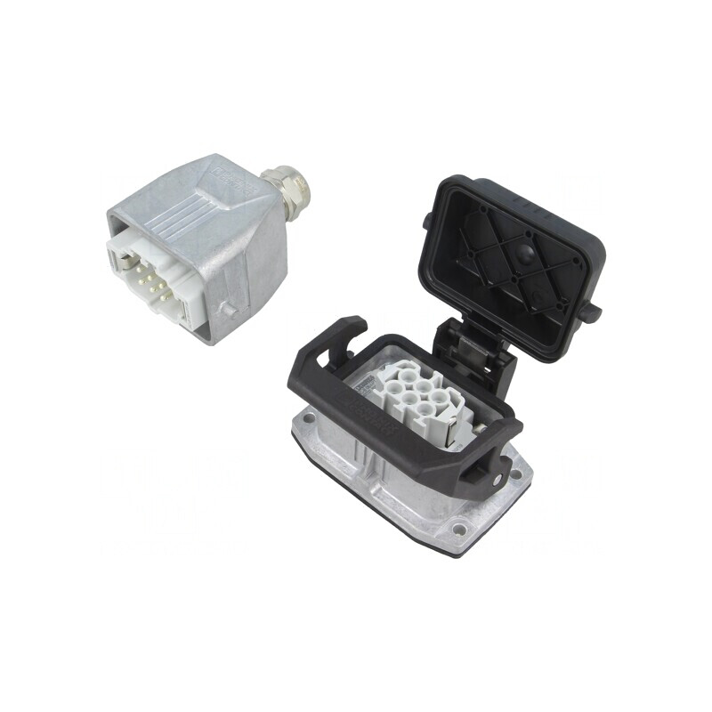 Conector HDC tată mamă 500V 16A 6 PIN 6PE drept | Electronic-mag.ro | Componente Electronice