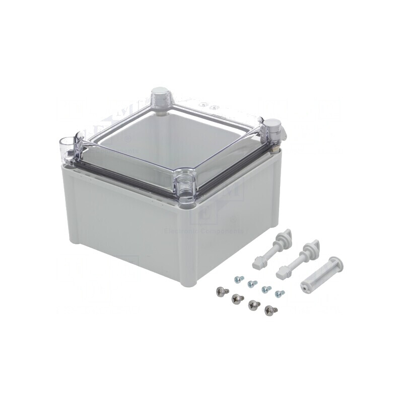 Carcasă Universală cu Balamale 188x188x130mm | Electronic-mag.ro | Componente Electronice