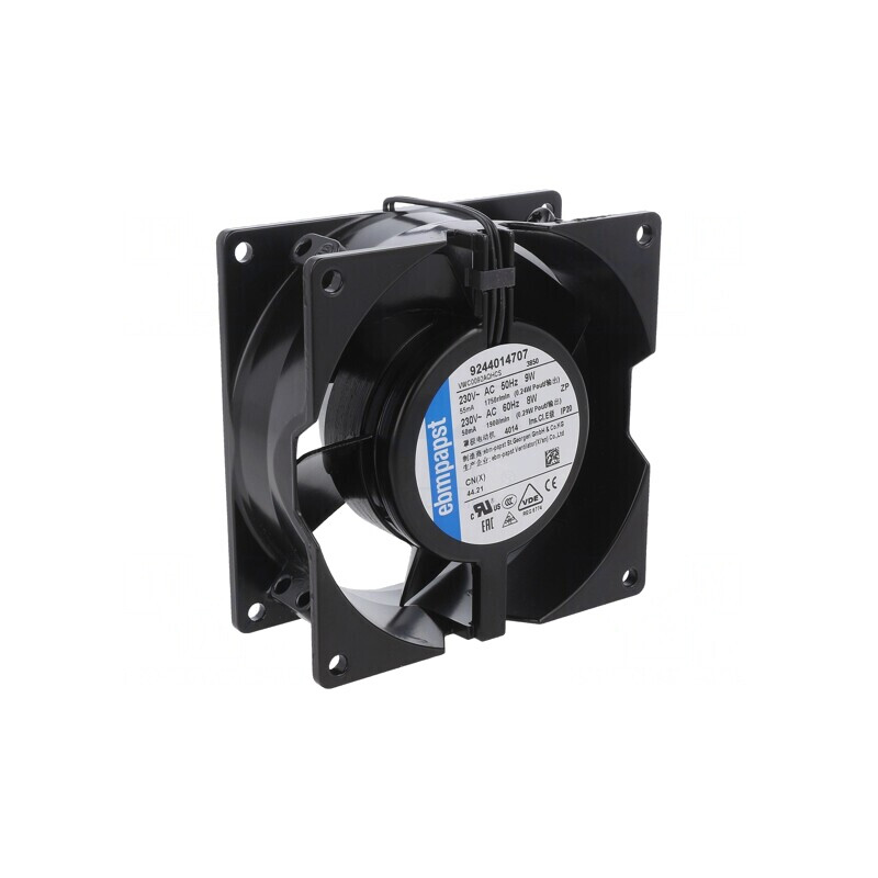 Ventilator AC Axial 230V 92.5x92.5x38mm 49m3/h 24dBA | Electronic-mag.ro | Componente Electronice