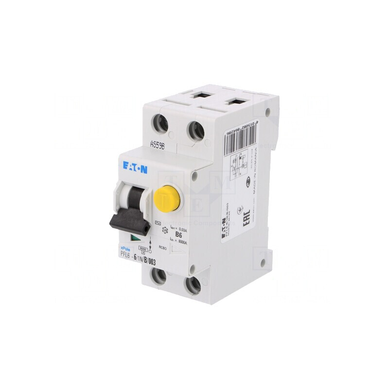 RCBO 6A 30mA 250A PFL6-6/1N/B/003 | Electronic-mag.ro | Componente Electronice