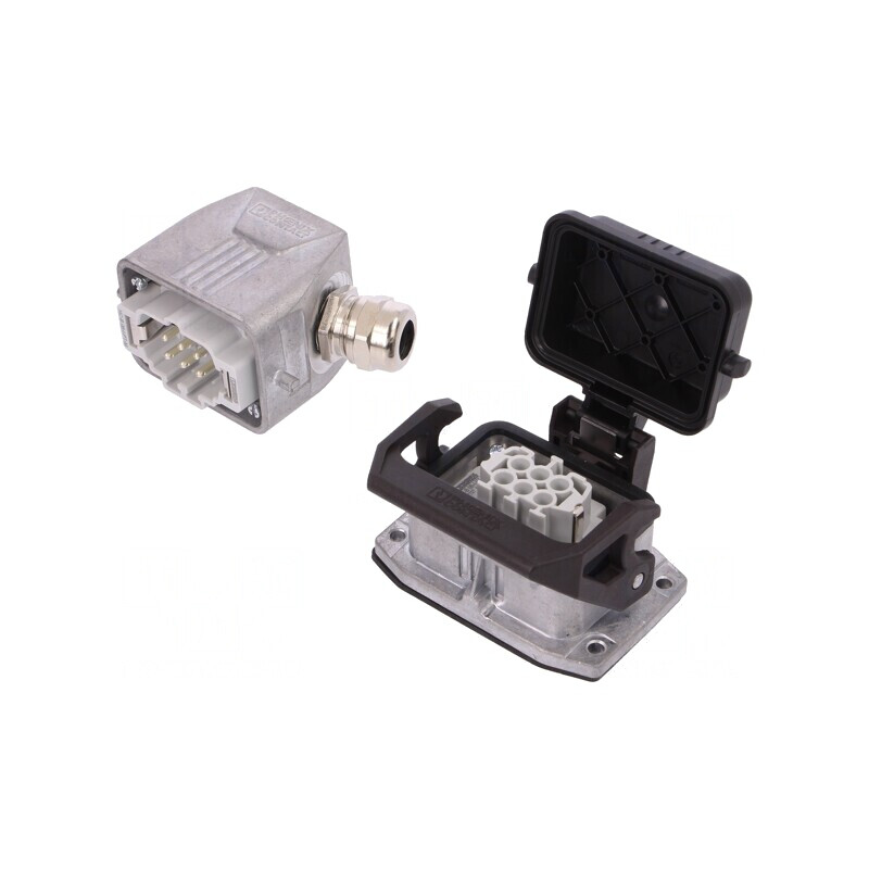 Conector HDC 500V 16A 6 PIN 6 PE | Electronic-mag.ro | Componente Electronice