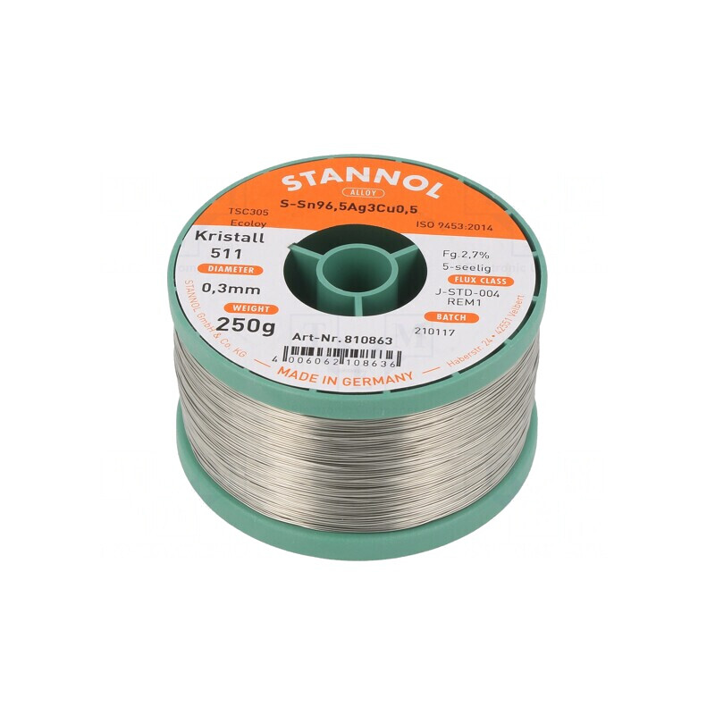 Sârmă de lipit fără plumb 0,3mm 0,25kg bobină | Electronic-mag.ro | Componente Electronice