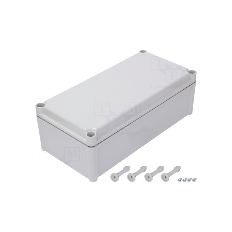 Carcasă universală gri SOLID ABS 188x378x130 mm | Electronic-mag.ro | Componente Electronice