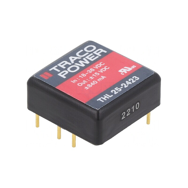 Convertor DC/DC 25W 18-36V la 15V/-15V | Electronic-mag.ro | Componente Electronice