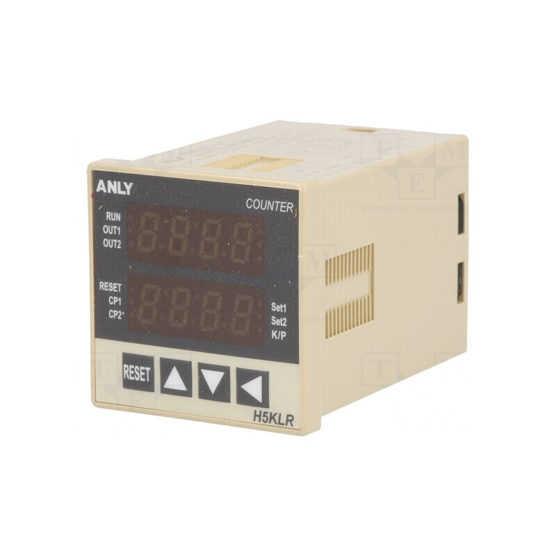 Contor electronic LED x2 impulsuri 12-48V AC/DC | Electronic-mag.ro | Componente Electronice