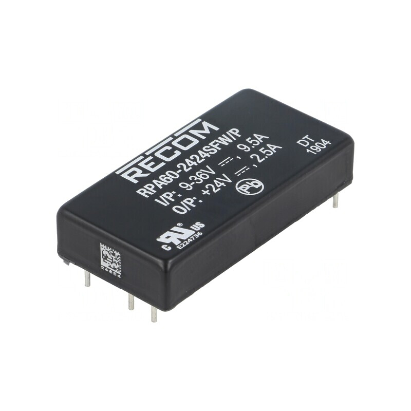 Convertor DC/DC 60W 9-36V la 24V 2.5A | Electronic-mag.ro | Componente Electronice