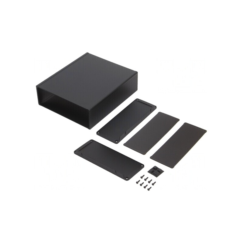 Carcasă cu panou cu lame de fixare 191mm x 220mm | Electronic-mag.ro | Componente Electronice
