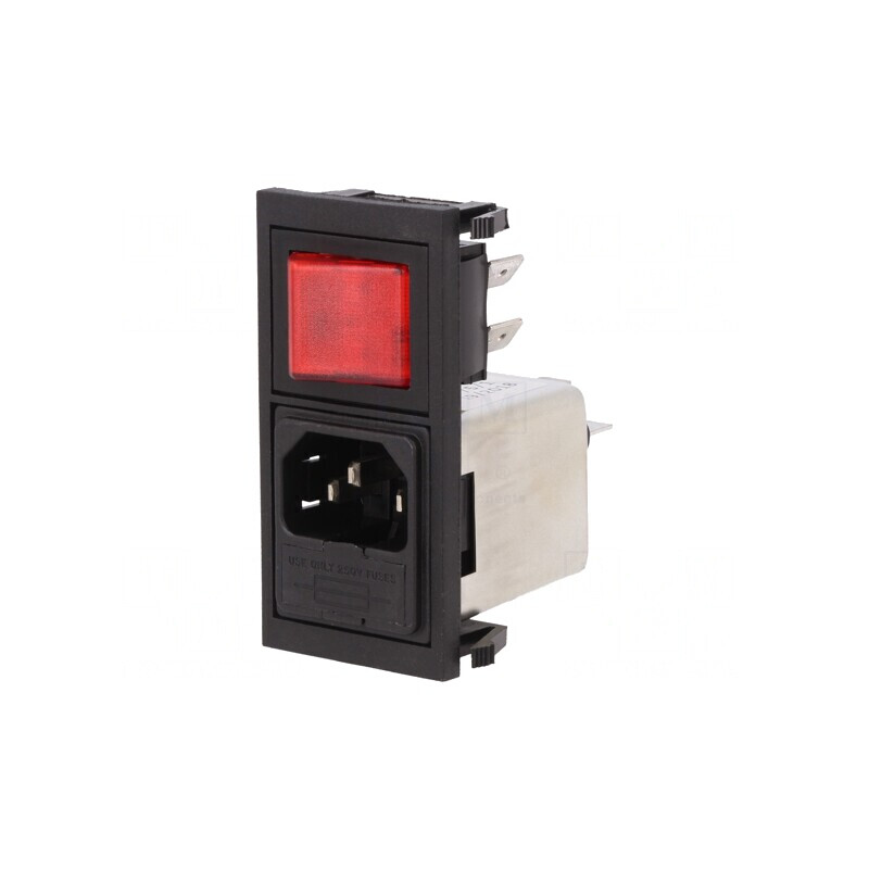 Conector Alimentare AC 6A 250V IEC 60320 | Electronic-mag.ro | Componente Electronice