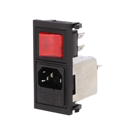 Conector Alimentare AC 6A 250V IEC 60320 | Electronic-mag.ro | Componente Electronice