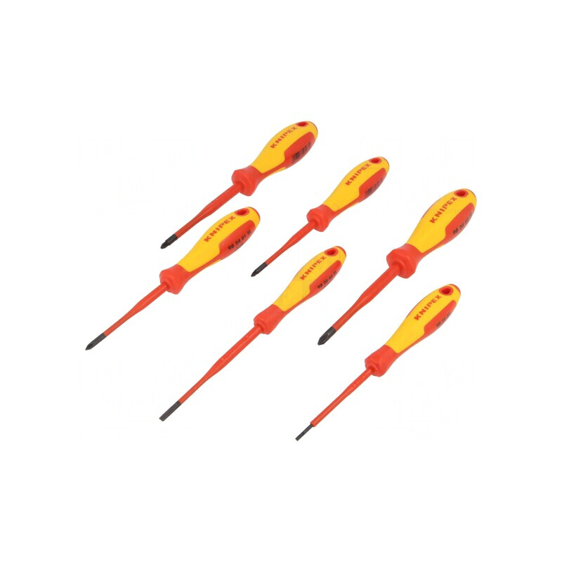 Set Șurubelnițe Izolate 6 Buc. Phillips, Pozidriv, Plată 1kVAC | Electronic-mag.ro | Componente Electronice