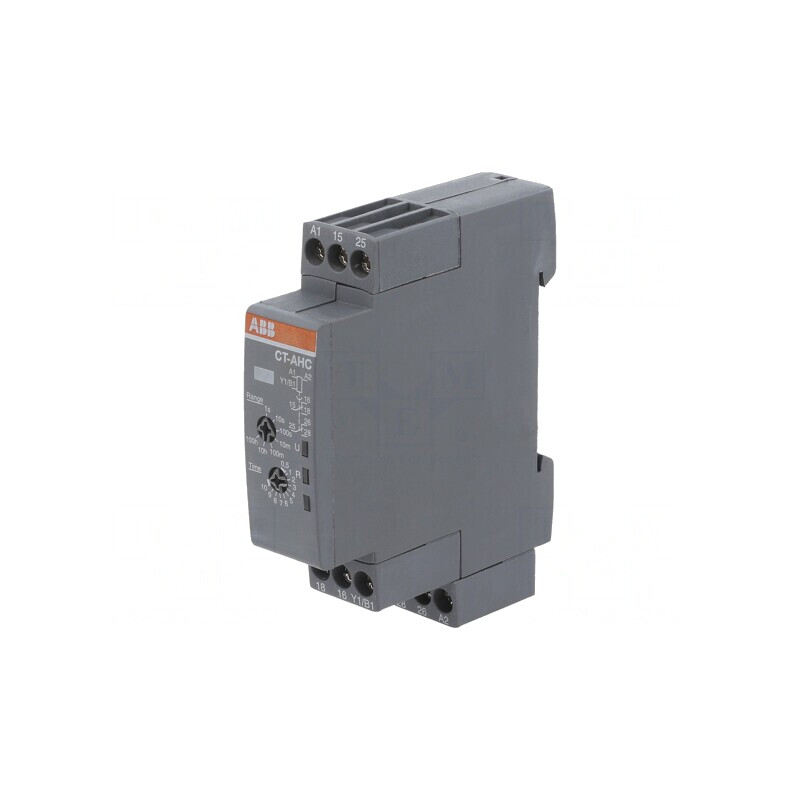 Timer DPDT 0,05s-100h 24-240VAC 24-48VDC pentru șină DIN | Electronic-mag.ro | Componente Electronice