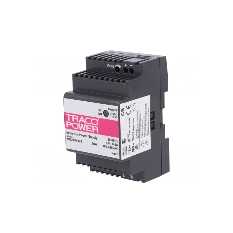Alimentator Pulsatoriu DIN 30W 24V 1.25A | Electronic-mag.ro | Componente Electronice