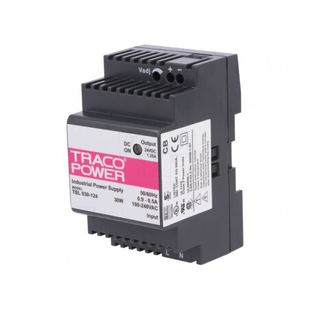 Alimentator Pulsatoriu DIN 30W 24V 1.25A | Electronic-mag.ro | Componente Electronice