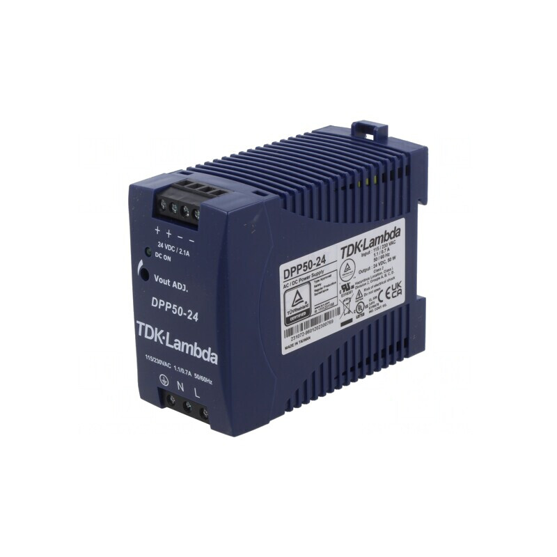 Alimentator Pulsatoriu Șină DIN 50W 24V 2.1A | Electronic-mag.ro | Componente Electronice