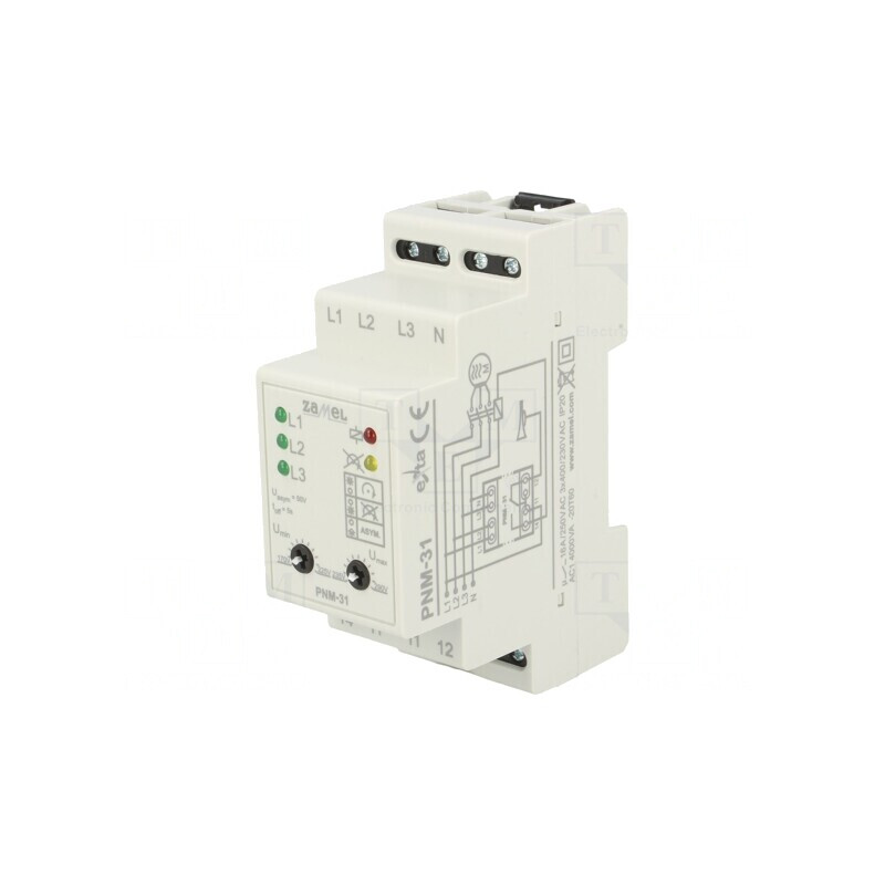 Releu Monitorizare Tensiune 230/400V SPDT IP20 | Electronic-mag.ro | Componente Electronice