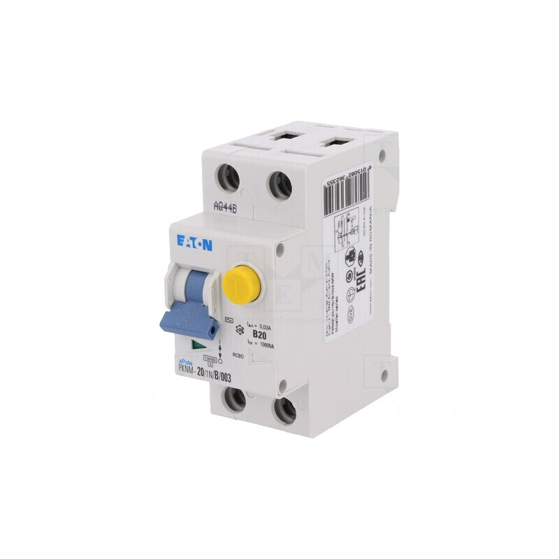 Întrerupător RCBO 20A 30mA 1P+N 230V IP20 | Electronic-mag.ro | Componente Electronice
