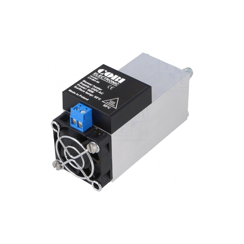 Suflantă de Încălzire 50W 230VAC pentru Șină DIN | Electronic-mag.ro | Componente Electronice