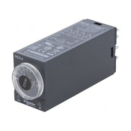 Timer 0.1s-100h 4PDT 24VAC 250VAC 5A | Electronic-mag.ro | Componente Electronice