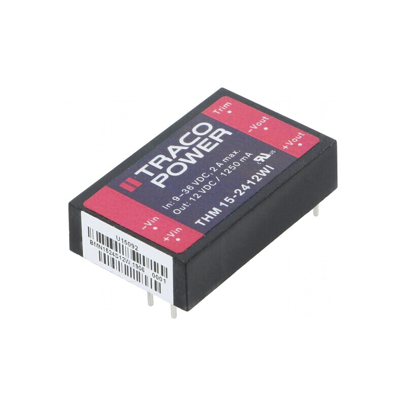 Convertor DC/DC 15W 9-36V la 12V 1250mA | Electronic-mag.ro | Componente Electronice