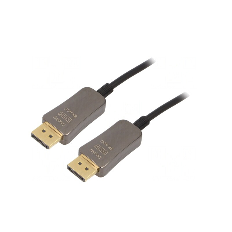 Cablu DisplayPort 1.4 Optic 10m Negru Metalic | Electronic-mag.ro | Componente Electronice