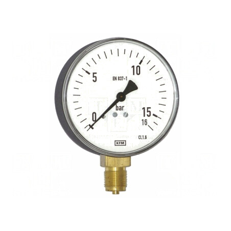Manometru Oțel 160mm -1÷0bar IP54 | Electronic-mag.ro | Componente Electronice