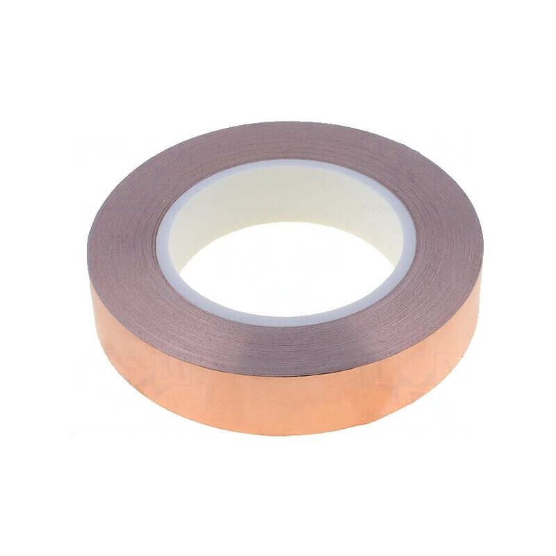 Bandă Electroconductoare Cupru Acrilic 25mm x 33m | Electronic-mag.ro | Componente Electronice