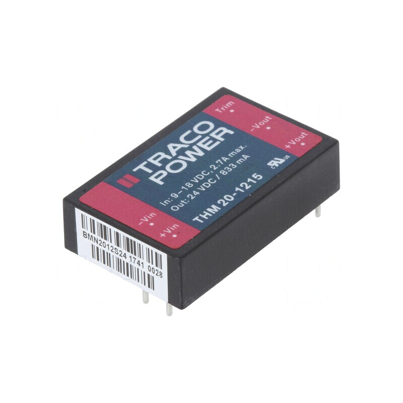 Convertor DC/DC 20W 9-18V la 24V 833mA | Electronic-mag.ro | Componente Electronice
