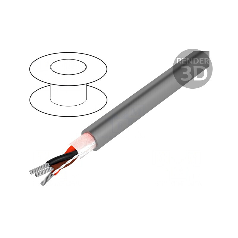 Cablu Pro-Tekt 3x24AWG 300V 50m Cu Neecranat | Electronic-mag.ro | Componente Electronice