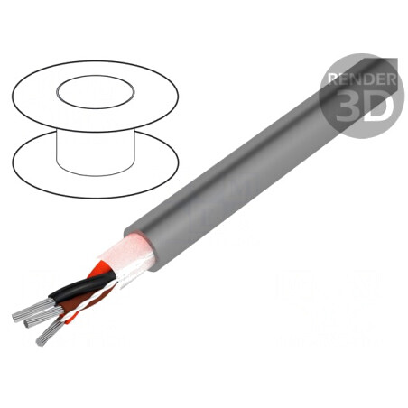 Cablu Pro-Tekt 3x24AWG 300V 50m Cu Neecranat | Electronic-mag.ro | Componente Electronice