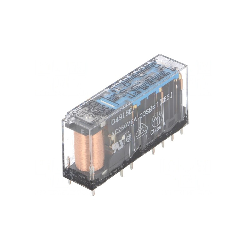 Releu electromagnetic 24VDC SPST-NO x5 SPST-NC x1 | Electronic-mag.ro | Componente Electronice