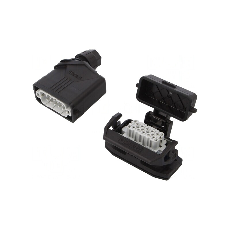 Conector HDC Tată Mamă 250V 20A 10 PIN 10 PE | Electronic-mag.ro | Componente Electronice