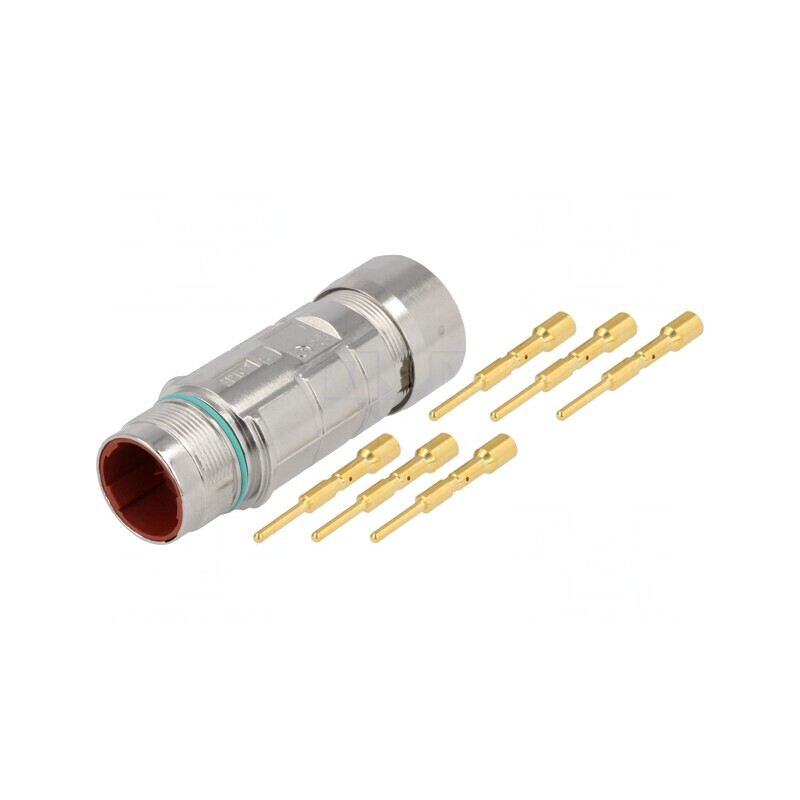 Mufă Conector M23 6 PIN Crimpat 25A IP68 | Electronic-mag.ro | Componente Electronice