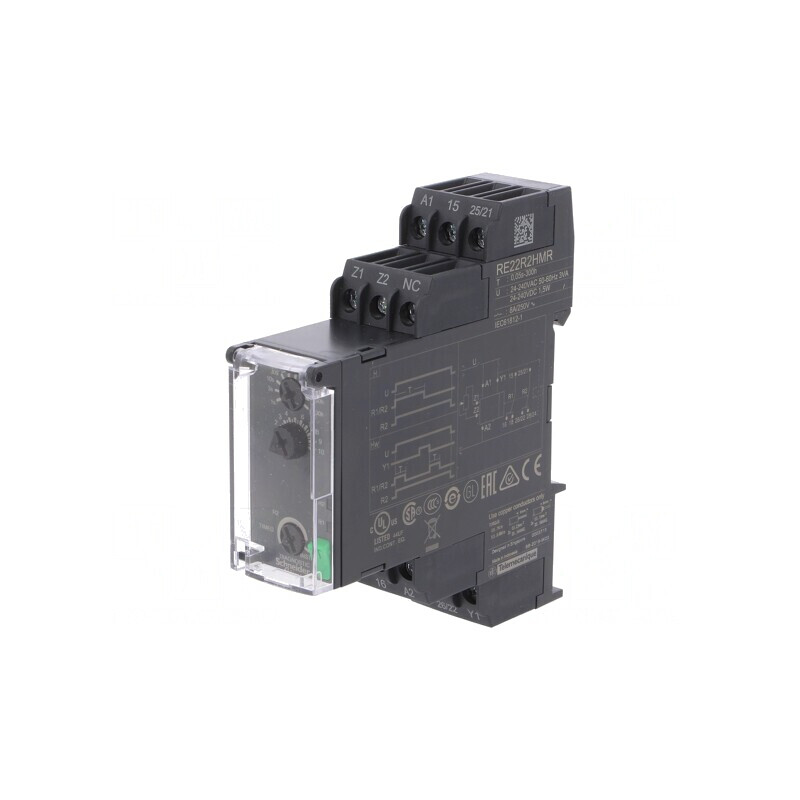 Timer RE22R2HMR 0.05s-300h DPDT 250VAC 8A 24-240VAC/DC | Electronic-mag.ro | Componente Electronice