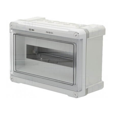 Carcasă modulară IP66 pentru perete gri deschis SDB 12L PS | Electronic-mag.ro | Componente Electronice