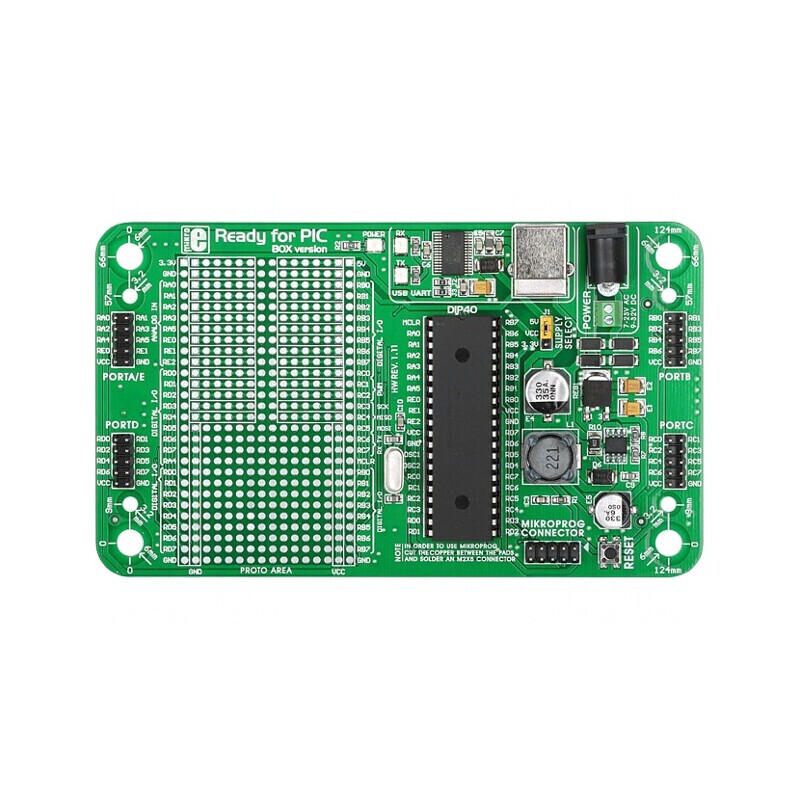 Kit Dezvoltare Microchip PIC18 Prototip DIP28 | Electronic-mag.ro | Componente Electronice