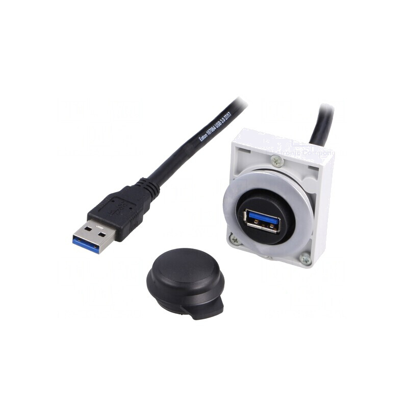 Soclu USB 30mm RMQ-Titan Ø30,5mm IP20 0,3m USB 3.0 | Electronic-mag.ro | Componente Electronice Soclu USB 30mm RMQ-Titan Ø30,5mm IP20 0,3m USB 3.0 | Electronic-mag.ro | Componente Electronice