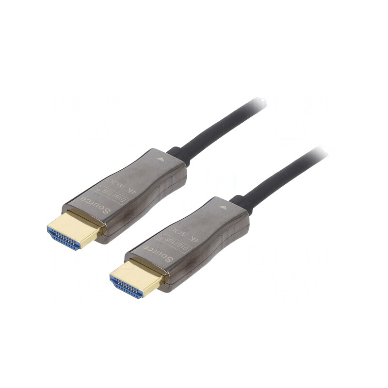 Cablu Optic HDMI 2.0 20m Negru | Electronic-mag.ro | Componente Electronice