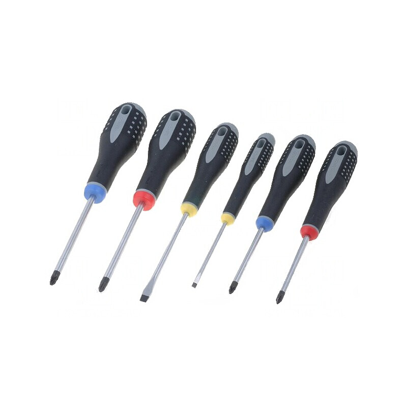 Set șurubelnițe Phillips, Pozidriv, Plată ERGO 6 buc. | Electronic-mag.ro | Componente Electronice
