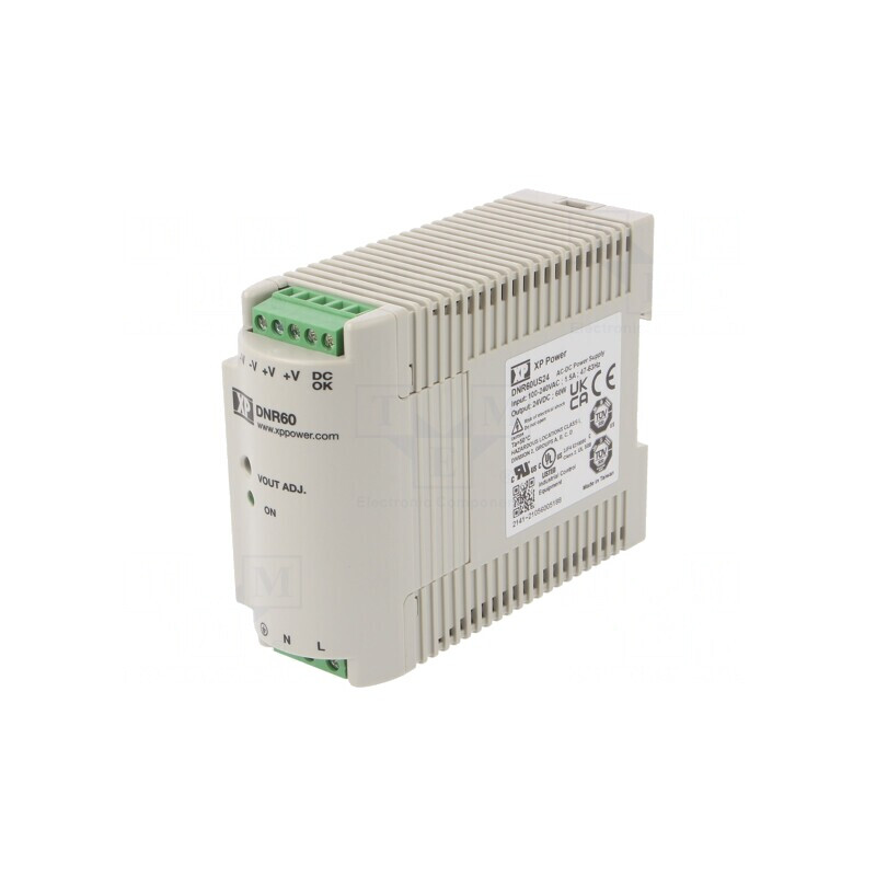 Alimentator Pulsatoriu Șină DIN 60W 24V 2.5A | Electronic-mag.ro | Componente Electronice