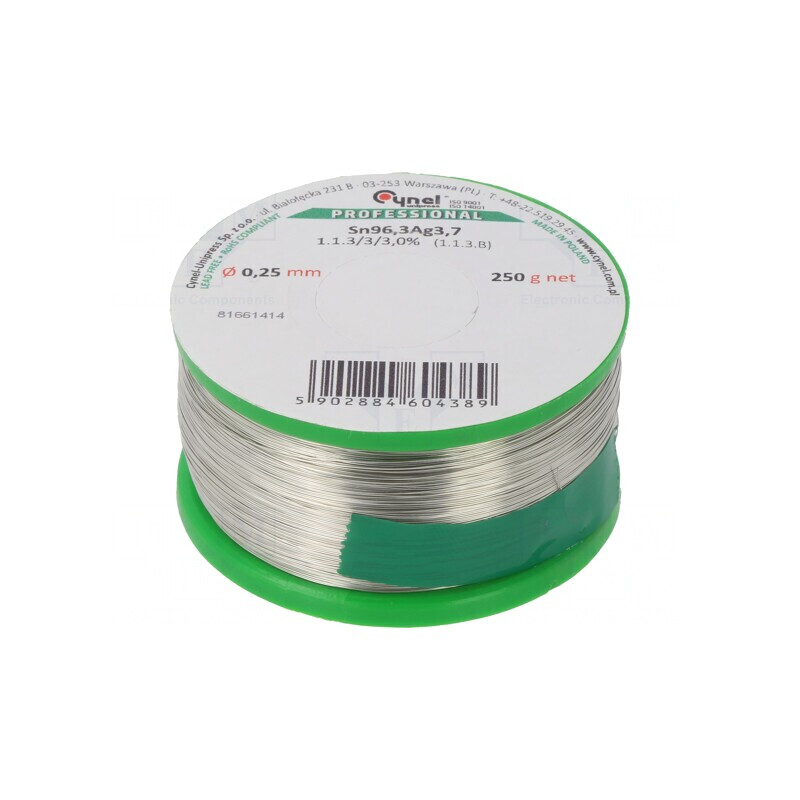 Sârmă de Lipit Fără Plumb 0,25mm 0,25kg | Electronic-mag.ro | Componente Electronice