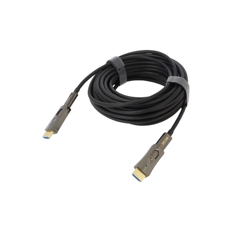 Cablu HDMI 2.0 Optic 10m Negru Metalic | Electronic-mag.ro | Componente Electronice
