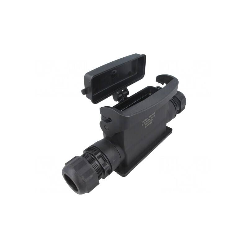 Carcasă pentru conectori HDC Han-Eco B 24B drept | Electronic-mag.ro | Componente Electronice