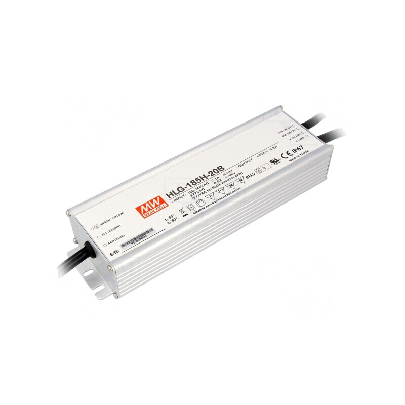 Alimentator LED 185W 20V IP67 | Electronic-mag.ro | Componente Electronice