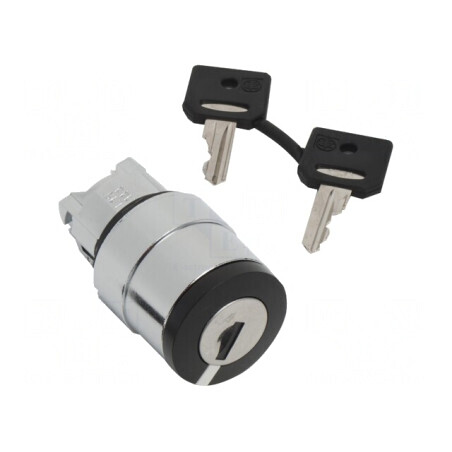 Comutator rotativ cu cheie 22mm negru ZB4BG012 | Electronic-mag.ro | Componente Electronice